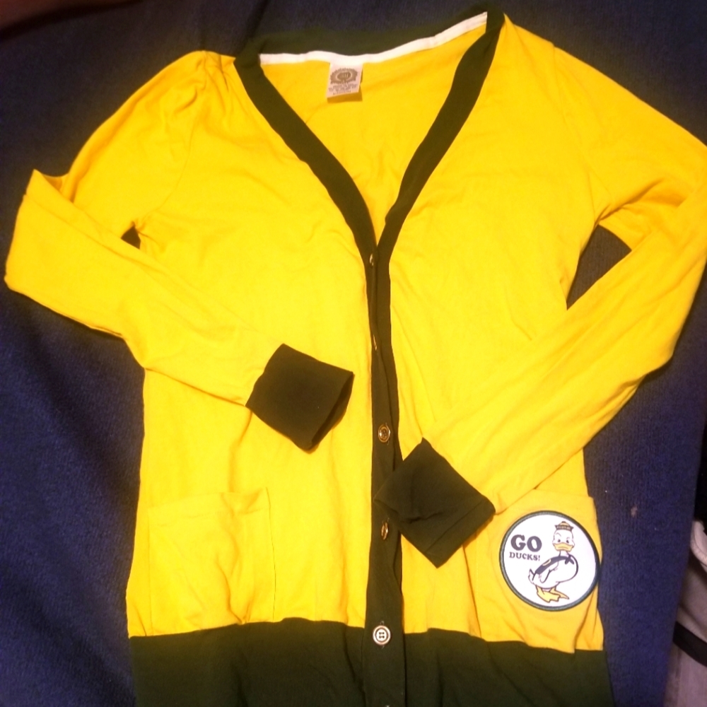 University of Oregon cardigan sz.m